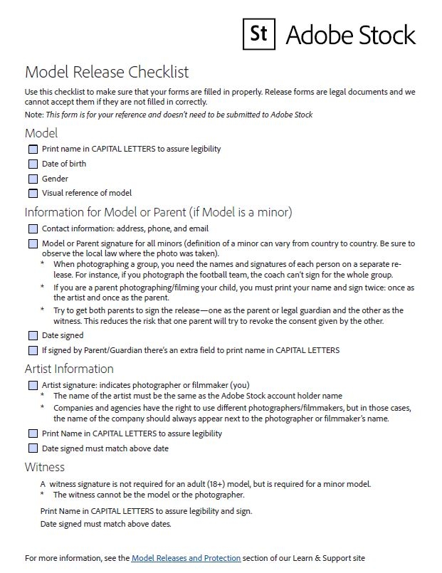 adobe stock release form